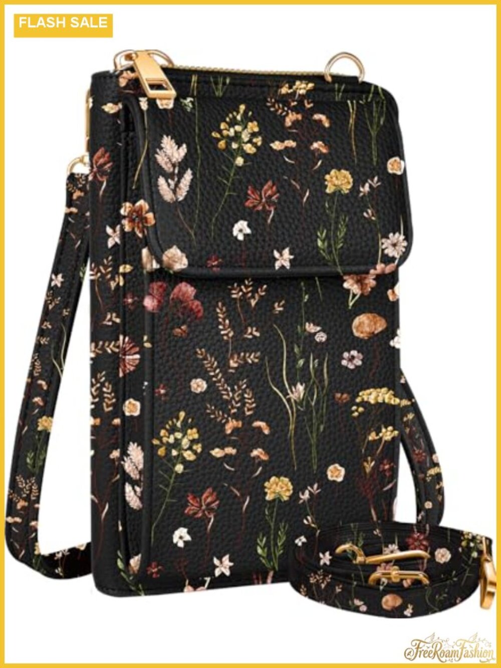 Leather Crossbody Phone Bag w/ Handle Oversized Phone Pocket Card Slots